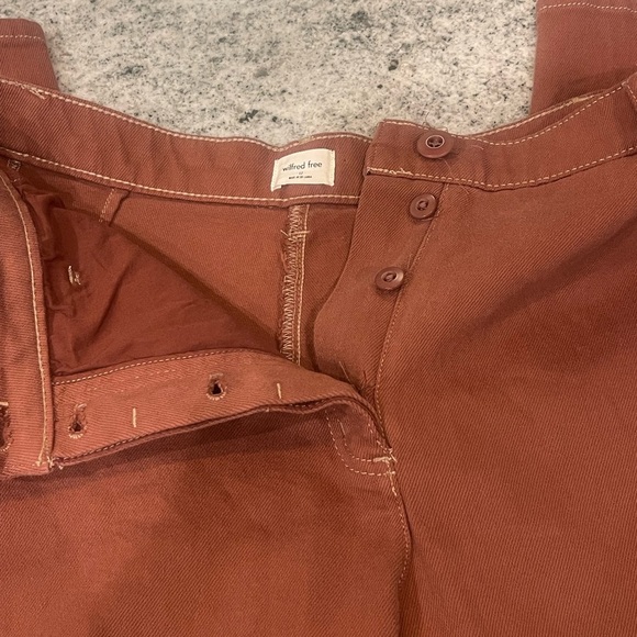 Aritzia Wilfred Free modern cargo pant  - Rust - Picture 3 of 7